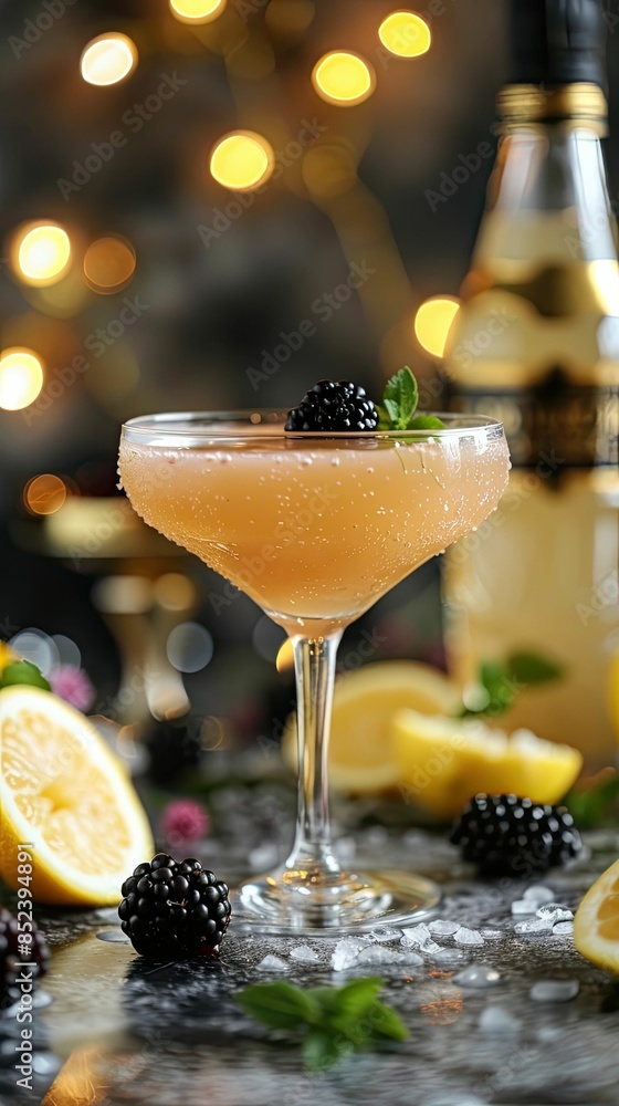 Light Elderflower Sparkle with elderberry cordial and lemon Light Elderflower Sparkle with elderberry cordial and lemon