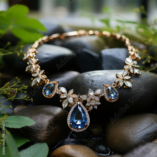 A Breathtaking Capture of the Kohinoor Diamond Necklace photo