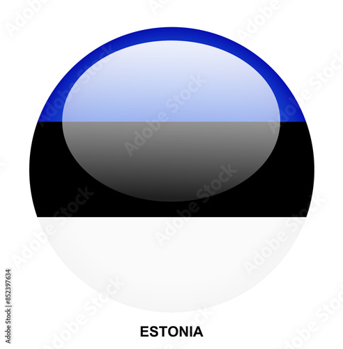 ESTONIA flag button on white background Free Download ESTONIA flag button on white background - GFXLoad