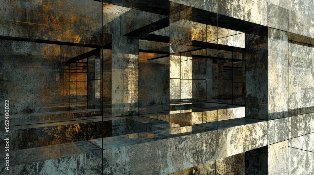 Abstract Rusty Metal Architecture. Abstract Rusty Metal Architecture.