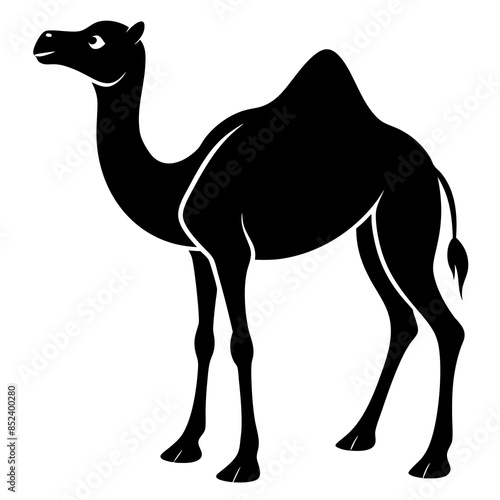 Camel icon silhouette vector illustration.
