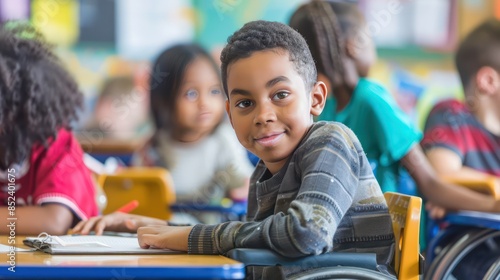 Happy kids at elementary school