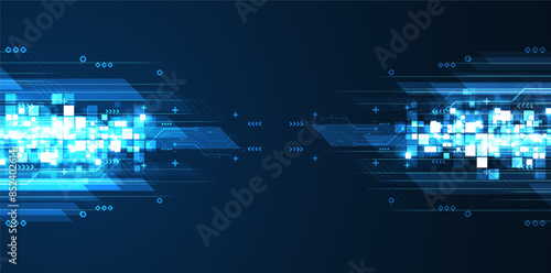 Abstract arrow direction. Technology background