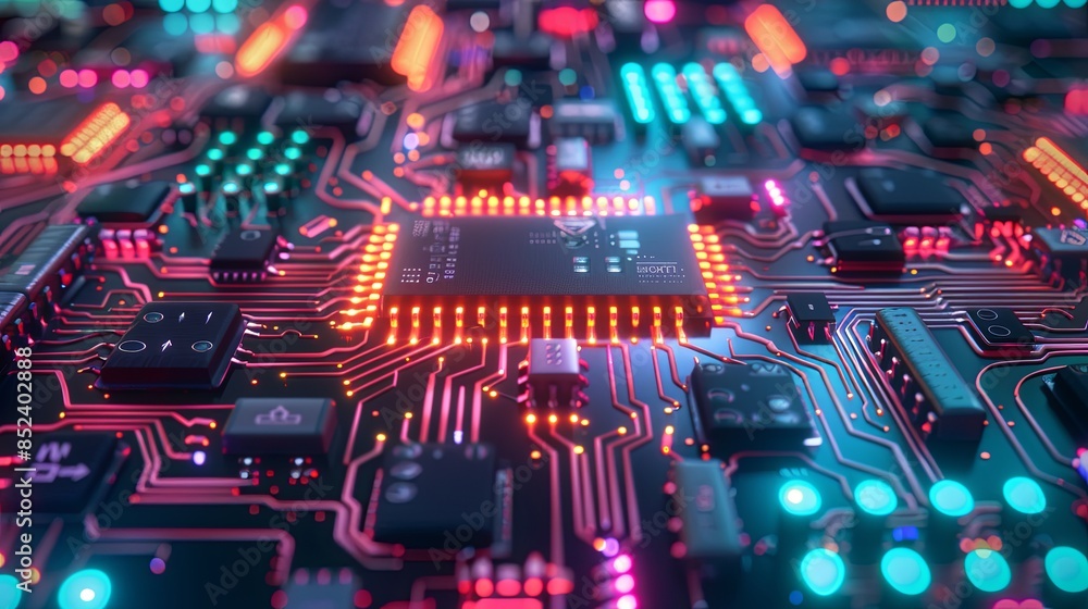 an abstract hardware board an abstract hardware board