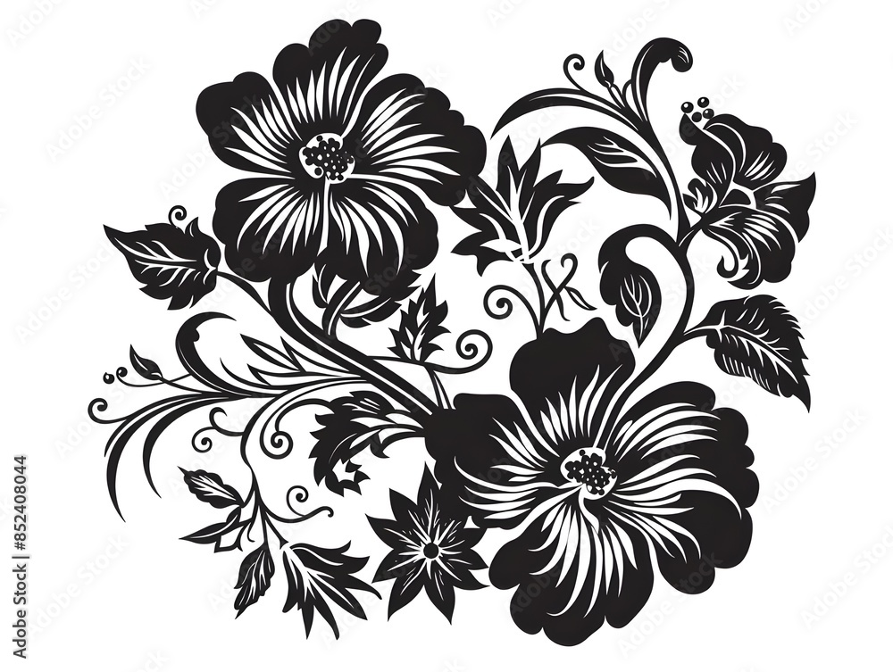 abstract floral design abstract floral design