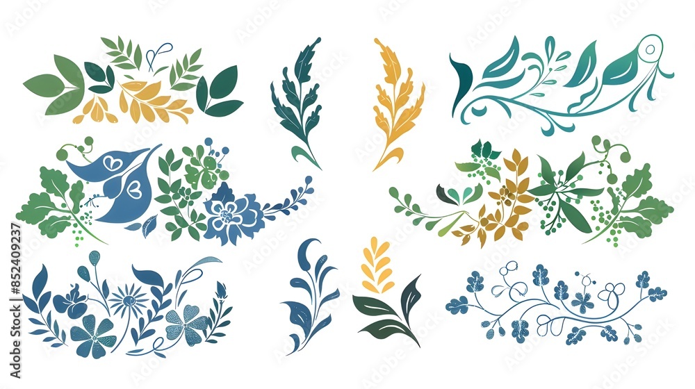 Naklejka premium set of elements