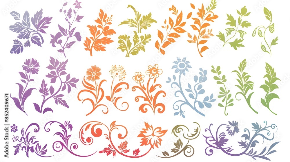 floral pattern with flowers floral pattern with flowers