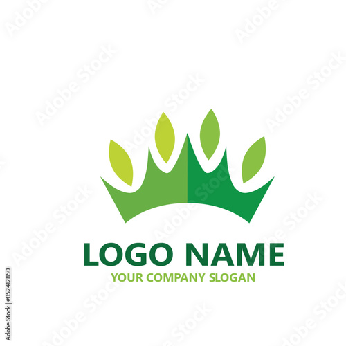  leaf logo design ready vector template