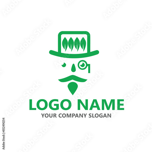  leaf logo design ready vector template