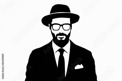 man with hat and suit, man fashion 