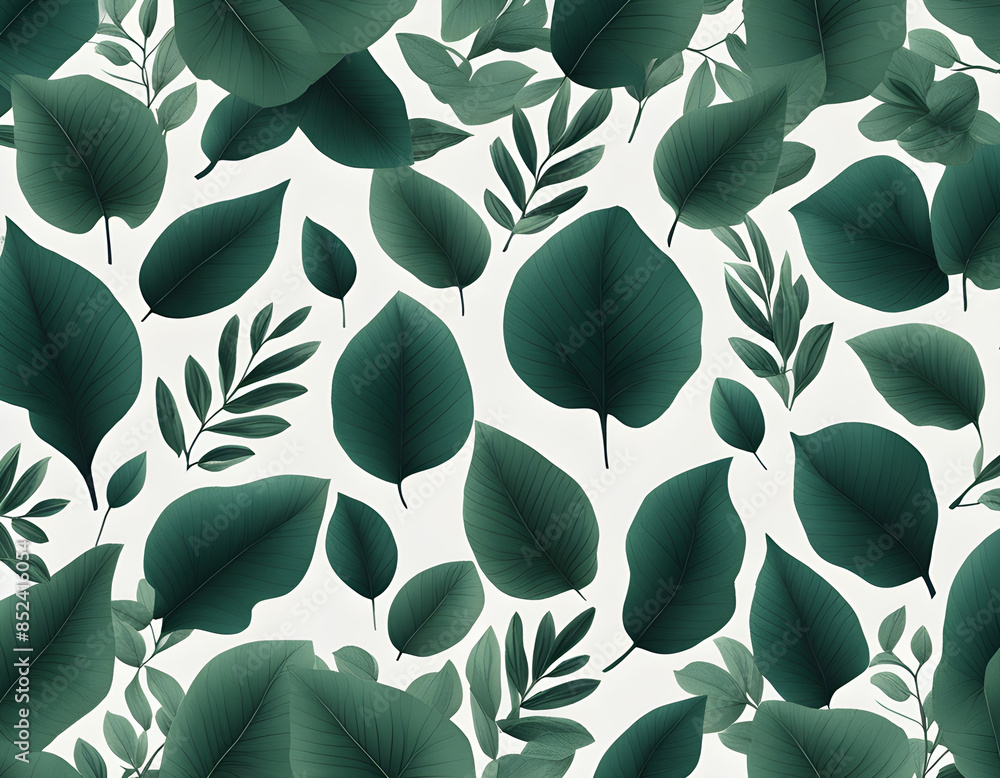 A lot of green leaves A lot of green leaves