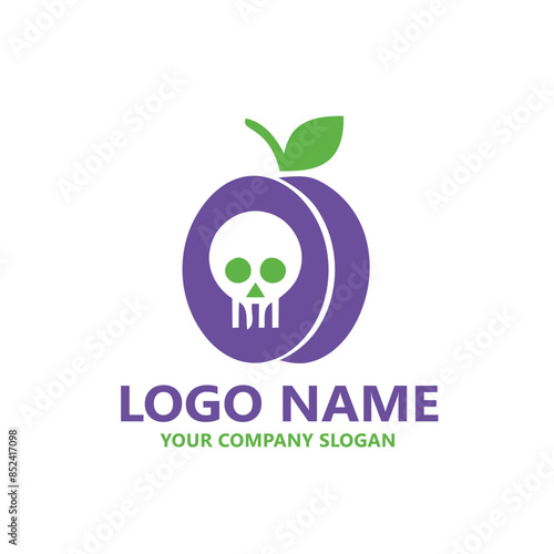organic fruits and vegetables  logo vector