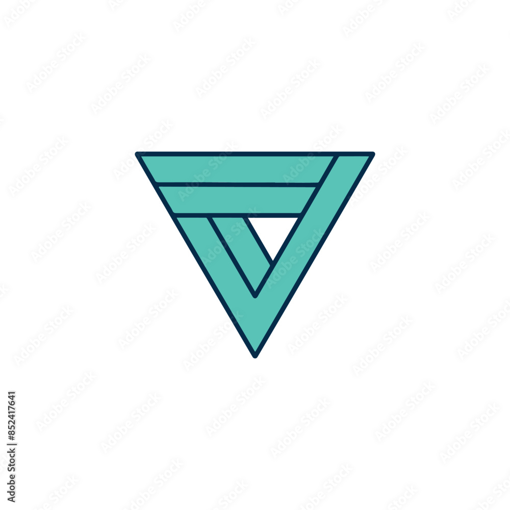 Illustration of a Hand Drawing a Modern Technology Triangle Illustration of a Hand Drawing a Modern Technology Triangle