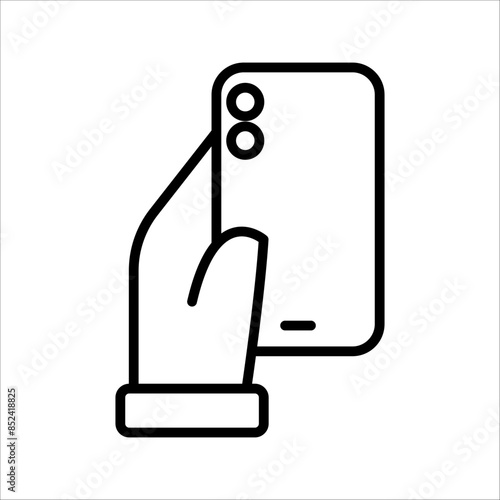hold the cellphone