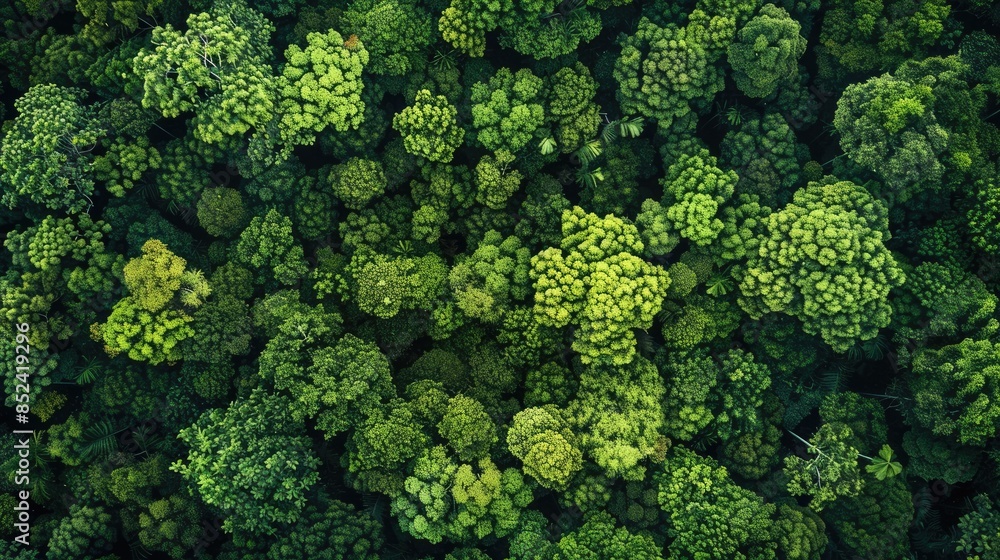 Capture a stunning aerial perspective of lush green trees in a forest with a drone showcasing how the dense canopy helps absorb CO2 This mesmerizing green backdrop symbolizes the essence of Capture a stunning aerial perspective of lush green trees in a forest with a drone showcasing how the dense canopy helps absorb CO2 This mesmerizing green backdrop symbolizes the essence of