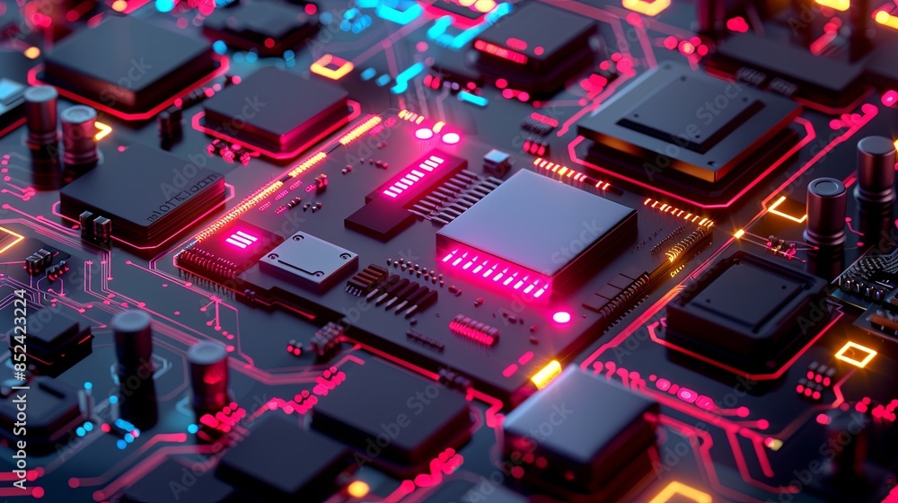 an abstract hardware board an abstract hardware board