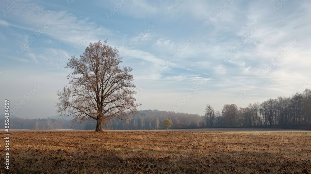 A solitary tree in a vast, open field, representing a peaceful countryside scene.
A solitary tree in a vast, open field, representing a peaceful countryside scene.