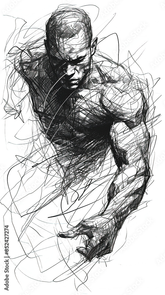 sketch of a person in a jump sketch of a person in a jump