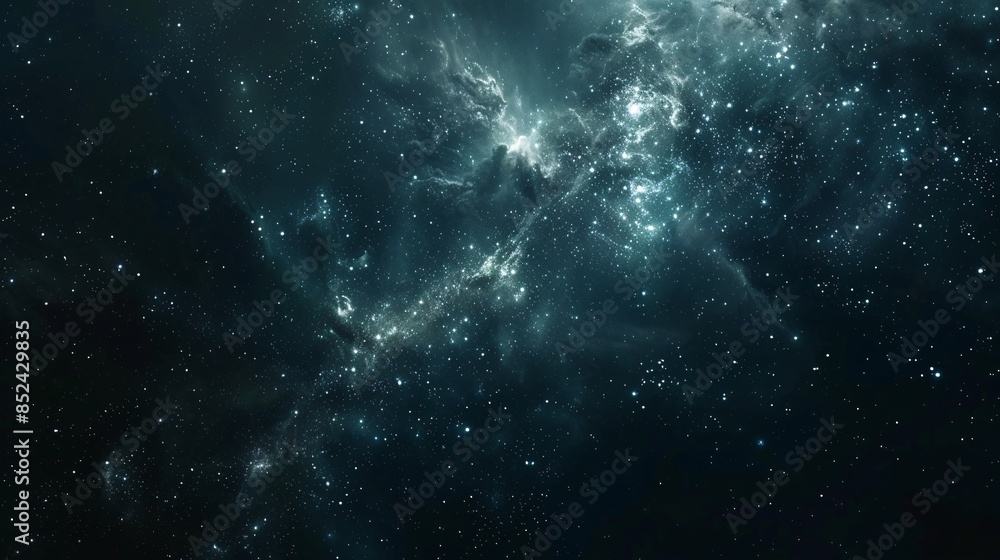 A dark blue sky with many stars A dark blue sky with many stars