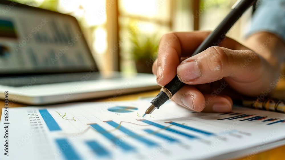 Setting Financial Goals Close-up: Hand Writing in Notebook, Planning Concept Setting Financial Goals Close-up: Hand Writing in Notebook, Planning Concept