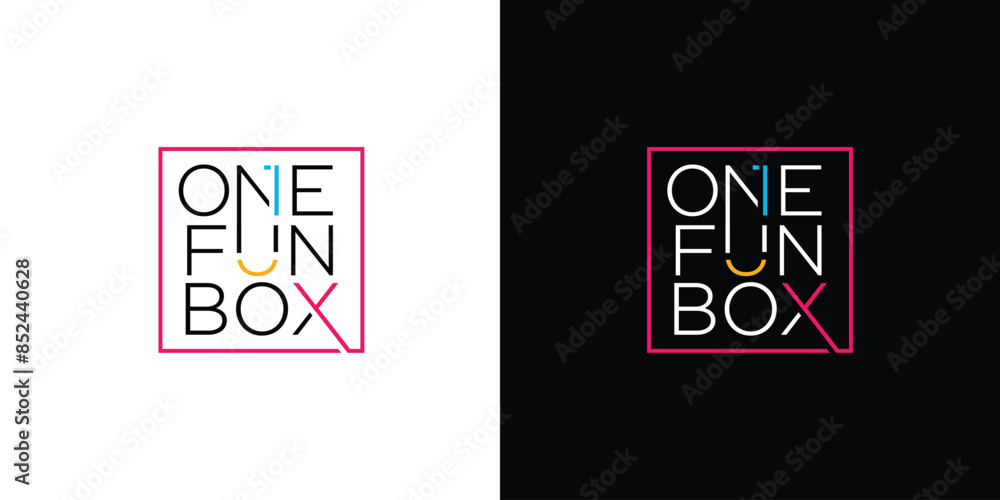 The one fun box logo design is unique and modern The one fun box logo design is unique and modern