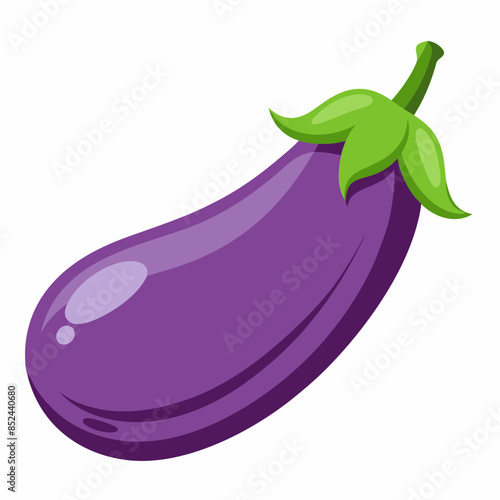 eggplant isolated on white