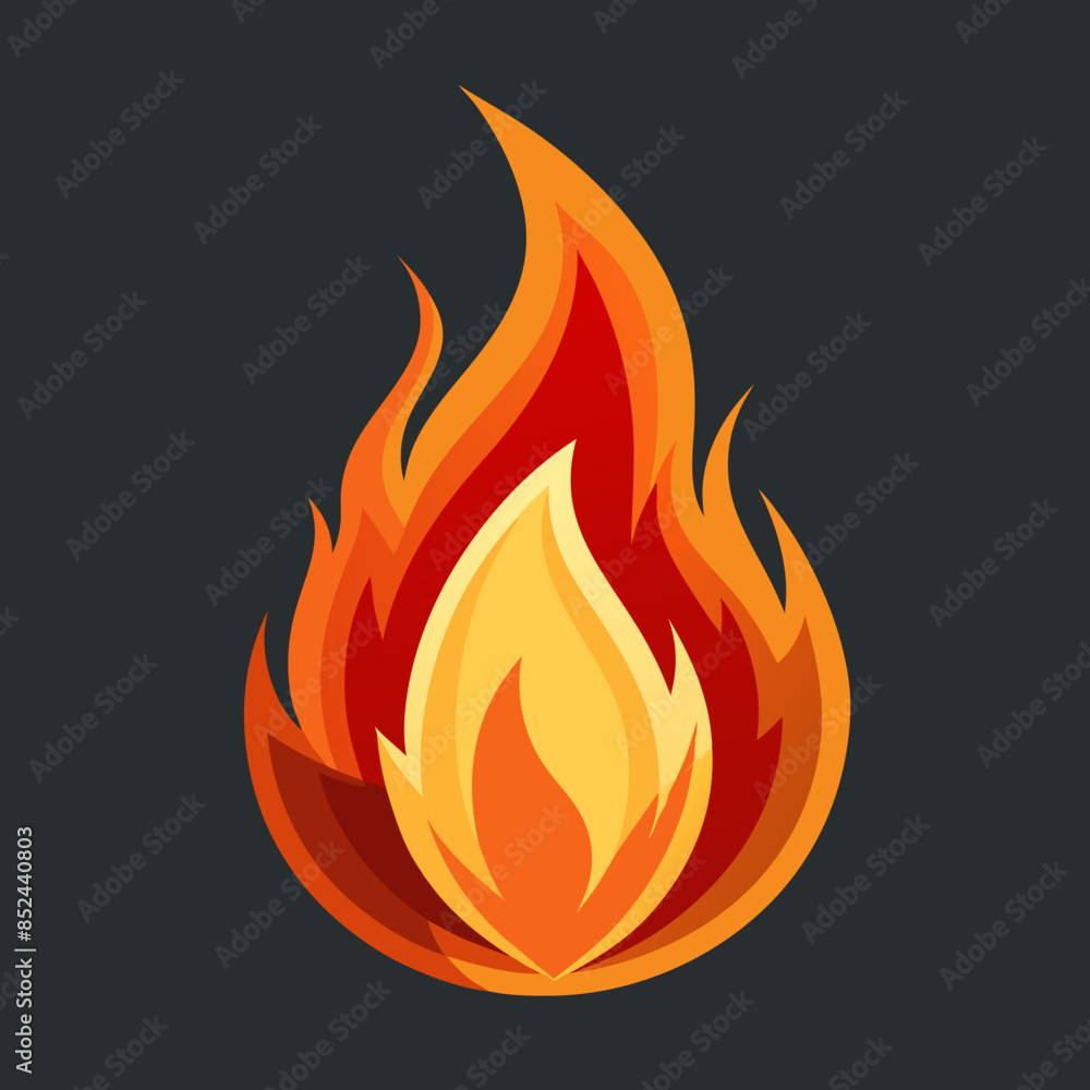 illustration of a fire illustration of a fire