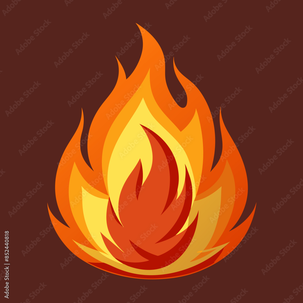 illustration of a fire illustration of a fire