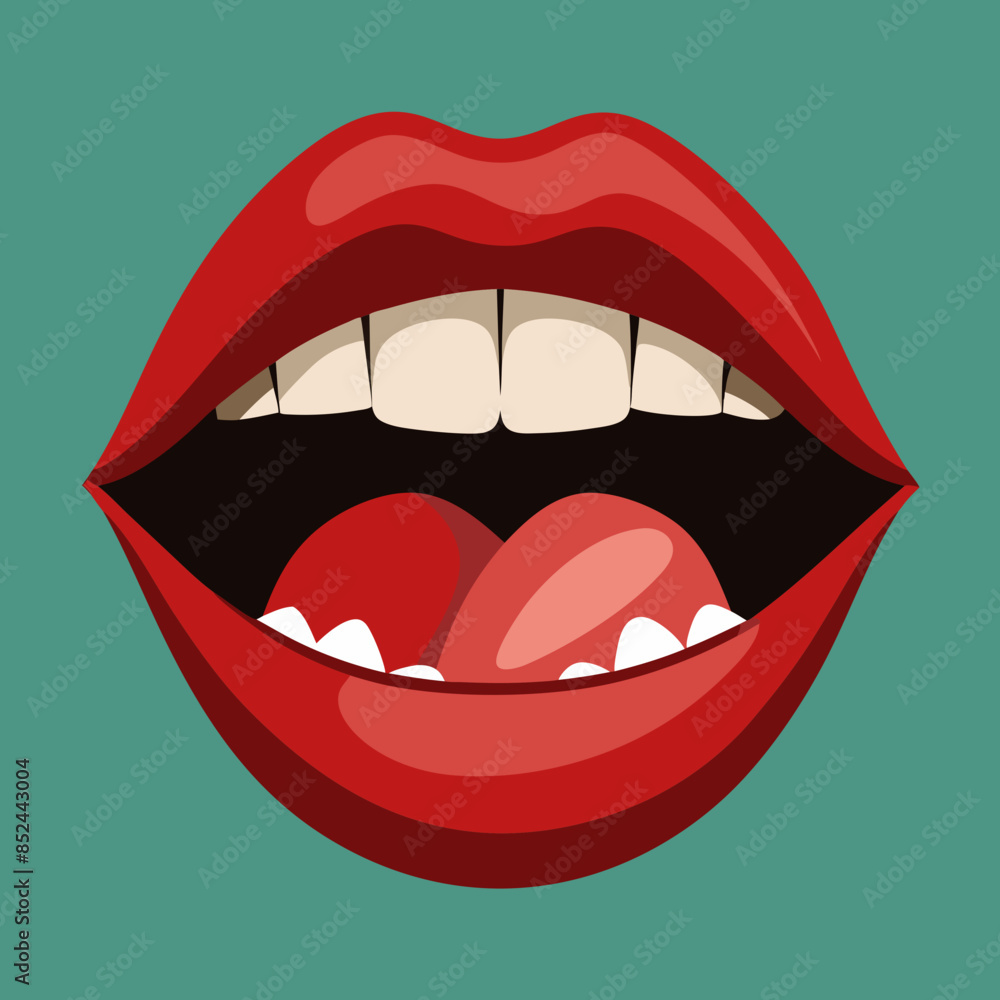 illustration of lips illustration of lips