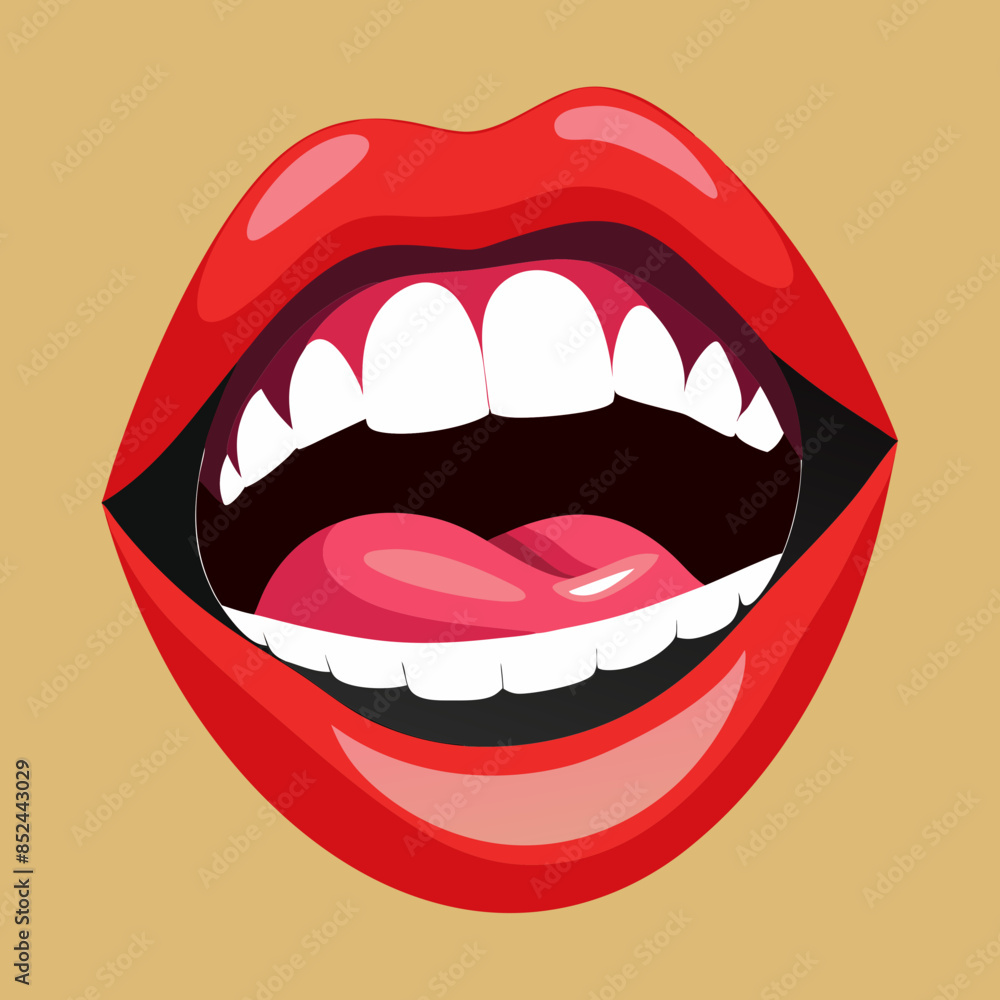 illustration of lips illustration of lips