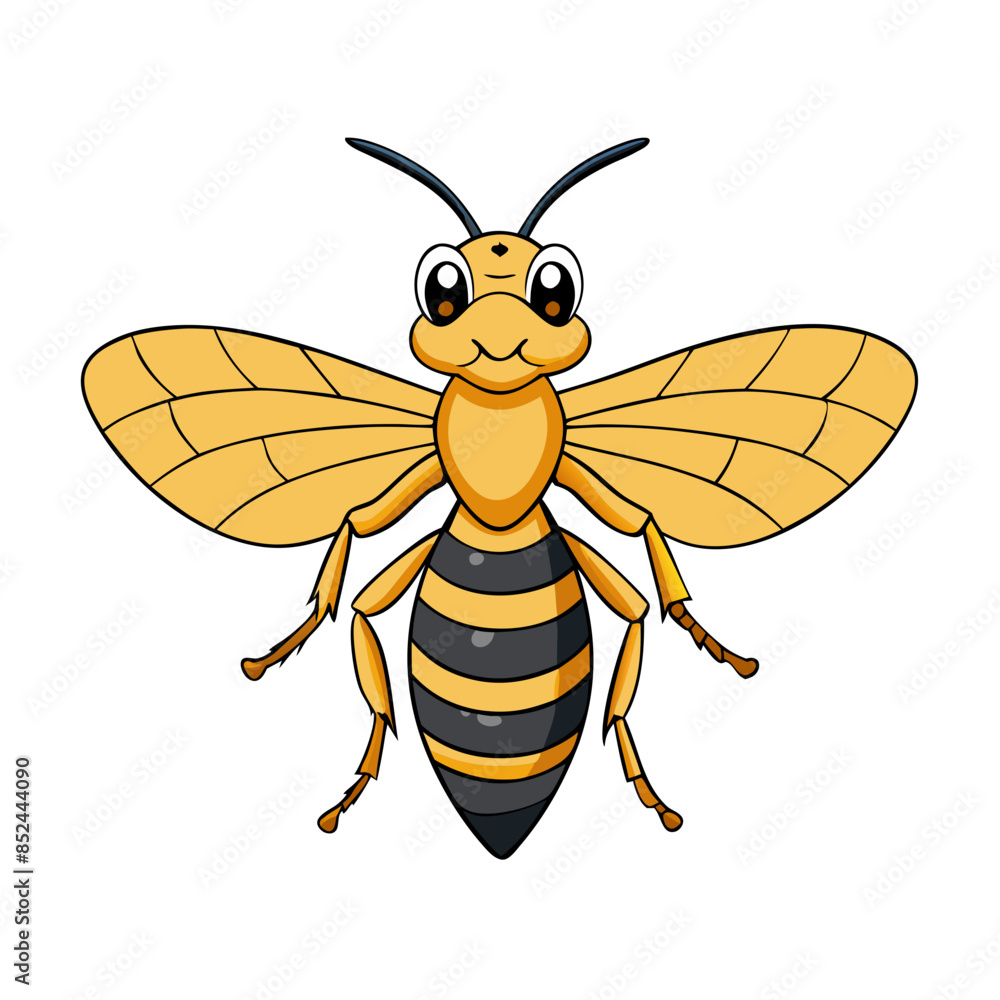 Detailed Hornet Vector - Transparent Background Detailed Hornet Vector - Transparent Background