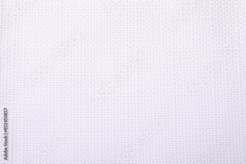 Texture of white fabric as background  top view