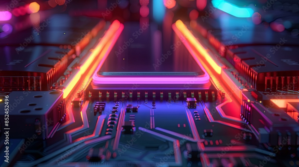 an abstract hardware board an abstract hardware board
