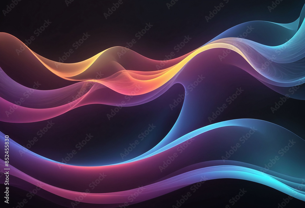 Abstract flowing smooth fractal waves background Abstract flowing smooth fractal waves background