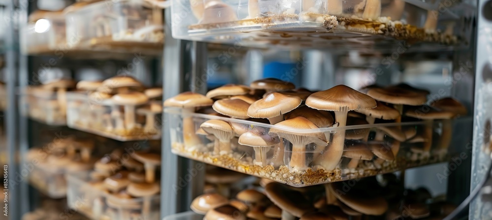 Hydroponic Mushroom Farm with Stacked Layers for Maximum Yield and Efficiency