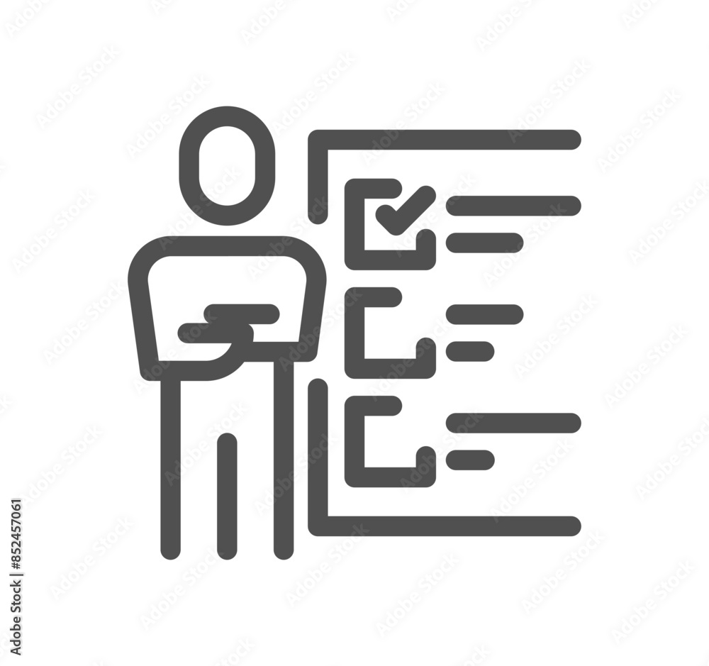 Smart goal setting related icon outline and linear vector.
Smart goal setting related icon outline and linear vector.