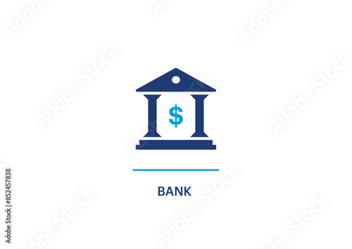 bank icon in eps 10.