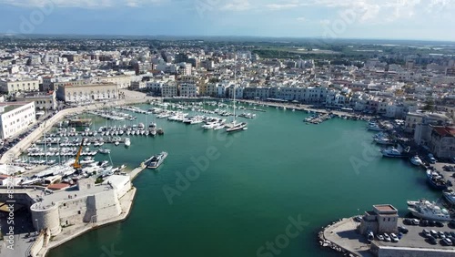 Wallpaper Mural 4K drone footage of the harbour and Cathedral at Trani, located in the Apulia region of southern Italy Torontodigital.ca