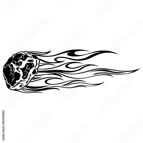 Flaming Asteroid