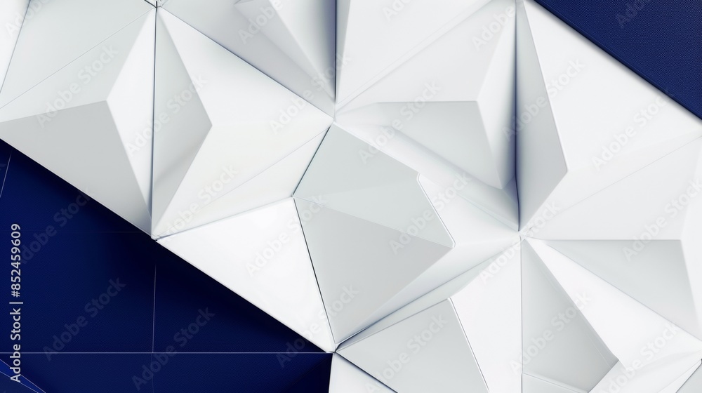 geometric background white and dark blue, monochromatic, elegant geometric background white and dark blue, monochromatic, elegant