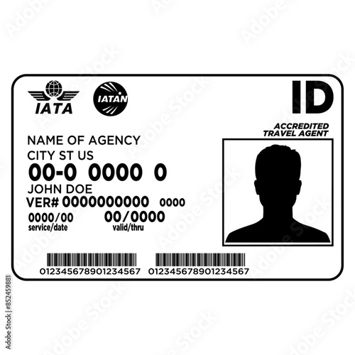 Wallpaper Mural IATA Card Template Torontodigital.ca