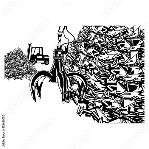Junkyard Crane Grapple