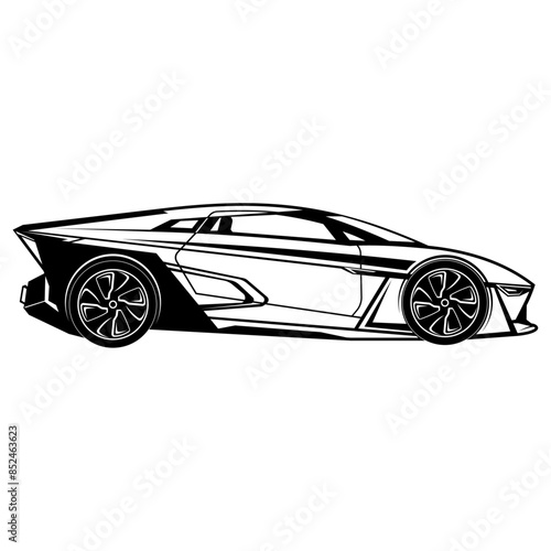 Sporst Car Side View