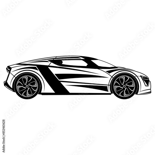 Sporst Car Side View