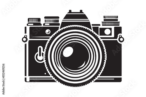 Camera vector silhouette Illustration artwork