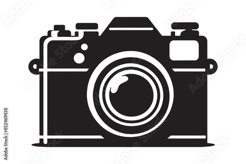 Camera vector silhouette Illustration artwork