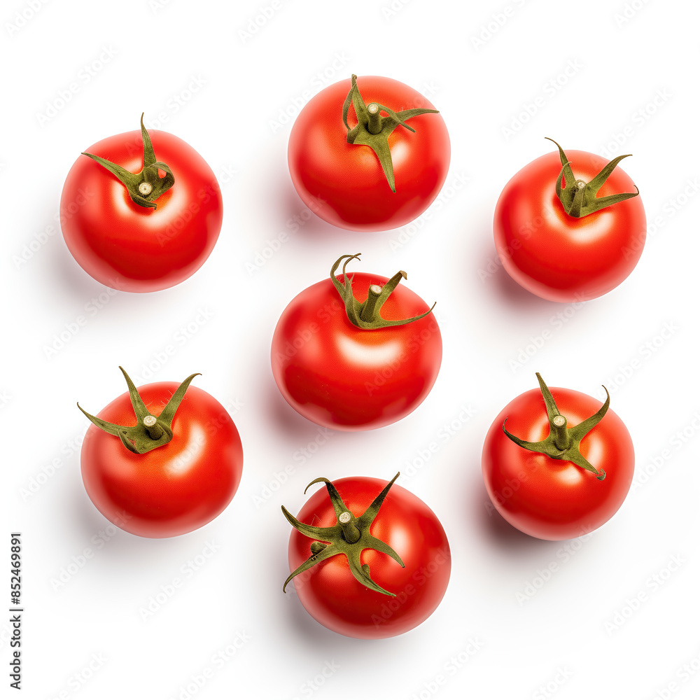 set of tomatoes isolated set of tomatoes isolated