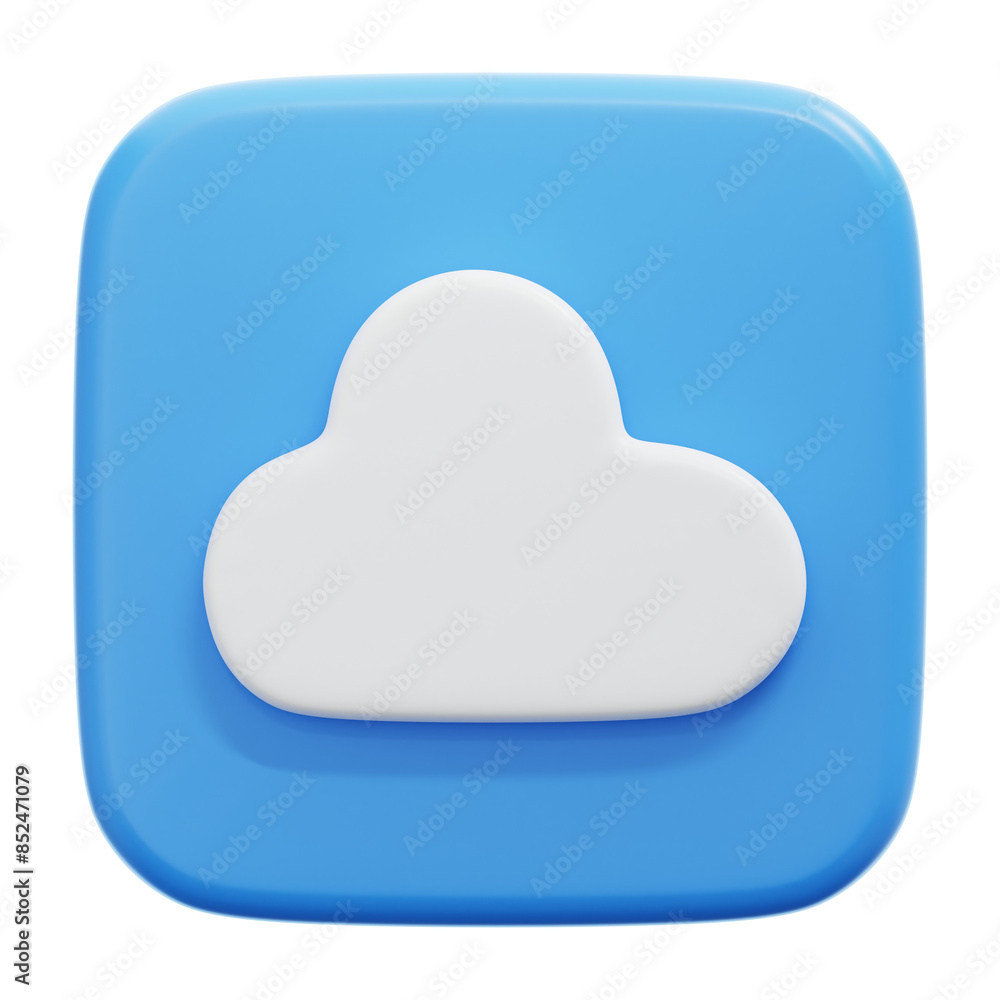 CLOUD 3D ICON ILLUSTRATION