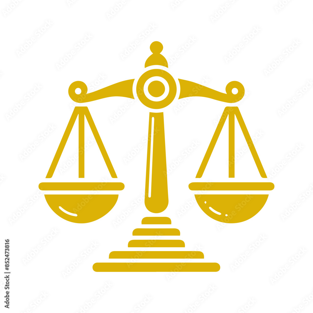 Scales of justice flat icon Scales of justice flat icon