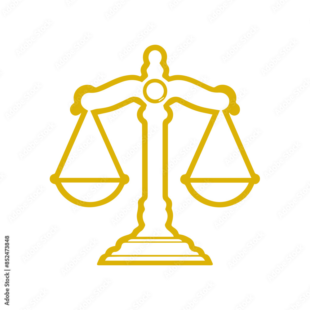 Scales of justice flat icon Scales of justice flat icon